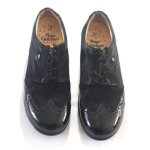 FINN COMFORT GOTEBORG Nunbuck Leather Oxford shoes